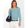 image:imageANRABESS Womens Long Sleeve V Neck Cropped Sweaters  Classic Pullover Basic Tops Soft Comfy Lightweight Business Casual Work Travel Vacation Fall Winter Layer ClothesLight Blue