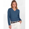 image:imageANRABESS Womens Long Sleeve V Neck Cropped Sweaters  Classic Pullover Basic Tops Soft Comfy Lightweight Business Casual Work Travel Vacation Fall Winter Layer ClothesBlue