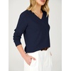 image:imageANRABESS Womens Long Sleeve Wool Blend Sweater Tops  V Neck LightweightCozy Soft PulloverElegant Business Casual WearWork Office Basic OutfitsEarly Fall Winter Layer ClothesNavy Blue