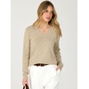 image:imageANRABESS Womens Long Sleeve Wool Blend Sweater Tops  V Neck LightweightCozy Soft PulloverElegant Business Casual WearWork Office Basic OutfitsEarly Fall Winter Layer ClothesAlmond