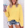 image:imageANRABESS Womens Oversized Long Sleeve Crewneck Cropped Sweater  Soft Warm Fuzzy Chunky Ribbed Knit Pullover Basic Casual Cozy Comfy Tops Fall Winter Outfits ClothesYellow