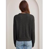 image:imageANRABESS Womens Oversized Long Sleeve Crewneck Cropped Sweater  Soft Warm Fuzzy Chunky Ribbed Knit Pullover Basic Casual Cozy Comfy Tops Fall Winter Outfits ClothesDark Grey