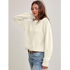 image:imageANRABESS Womens Oversized Long Sleeve Crewneck Cropped Sweater  Soft Warm Fuzzy Chunky Ribbed Knit Pullover Basic Casual Cozy Comfy Tops Fall Winter Outfits ClothesCream