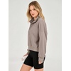 image:imageANRABESS Womens Oversized Long Sleeve Cropped Sweatshirts  Button Henley Neck Sweat Shirts Soft Comfy Pullover Tops Relaxed Fit Casual Daily Wear Fall Winter Fashion ClothingMocha