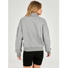 image:imageANRABESS Womens Oversized Long Sleeve Cropped Sweatshirts  Button Henley Neck Sweat Shirts Soft Comfy Pullover Tops Relaxed Fit Casual Daily Wear Fall Winter Fashion ClothingLight Grey