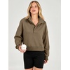 image:imageANRABESS Womens Oversized Long Sleeve Cropped Sweatshirts  Button Henley Neck Sweat Shirts Soft Comfy Pullover Tops Relaxed Fit Casual Daily Wear Fall Winter Fashion ClothingBrown
