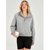 image:imageANRABESS Womens Oversized Long Sleeve Cropped Sweatshirts  Button Henley Neck Sweat Shirts Soft Comfy Pullover Tops Relaxed Fit Casual Daily Wear Fall Winter Fashion ClothingLight Grey