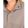 image:imageANRABESS Womens Oversized Long Sleeve Cropped Sweatshirts  Button Henley Neck Sweat Shirts Soft Comfy Pullover Tops Relaxed Fit Casual Daily Wear Fall Winter Fashion ClothingMocha