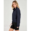 image:imageANRABESS Womens Oversized Long Sleeve Cropped Sweatshirts  Button Henley Neck Sweat Shirts Soft Comfy Pullover Tops Relaxed Fit Casual Daily Wear Fall Winter Fashion ClothingNavy Blue