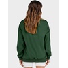 image:imageANRABESS Womens Oversized Sweatshirts Mock Neck Pullover  Cozy Fleece Long Sleeve Tops Casual Daily Wear Going Out amp Preppy Loose Fit 2026 Fall Winter Trendy OutfitsDark Green