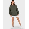 image:imageANRABESS Womens Oversized Sweatshirts Mock Neck Pullover  Cozy Fleece Long Sleeve Tops Casual Daily Wear Going Out amp Preppy Loose Fit 2026 Fall Winter Trendy OutfitsArmygreen