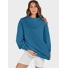 image:imageANRABESS Womens Oversized Sweatshirts Mock Neck Pullover  Cozy Fleece Long Sleeve Tops Casual Daily Wear Going Out amp Preppy Loose Fit 2026 Fall Winter Trendy OutfitsBlue