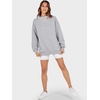 image:imageANRABESS Womens Oversized Sweatshirts Mock Neck Pullover  Cozy Fleece Long Sleeve Tops Casual Daily Wear Going Out amp Preppy Loose Fit 2026 Fall Winter Trendy OutfitsGrey
