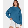 image:imageANRABESS Womens Oversized Sweatshirts Mock Neck Pullover  Cozy Fleece Long Sleeve Tops Casual Daily Wear Going Out amp Preppy Loose Fit 2026 Fall Winter Trendy OutfitsBlue