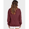 image:imageANRABESS Womens Oversized Sweatshirts Mock Neck Pullover  Cozy Fleece Long Sleeve Tops Casual Daily Wear Going Out amp Preppy Loose Fit 2026 Fall Winter Trendy OutfitsWine Red
