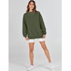 image:imageANRABESS Womens Oversized Sweatshirts Mock Neck Pullover  Cozy Fleece Long Sleeve Tops Casual Daily Wear Going Out amp Preppy Loose Fit 2026 Fall Winter Trendy OutfitsOlive