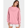 image:imageANRABESS Womens Oversized Sweatshirts Mock Neck Pullover  Cozy Fleece Long Sleeve Tops Casual Daily Wear Going Out amp Preppy Loose Fit 2026 Fall Winter Trendy OutfitsLight Pink