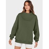 image:imageANRABESS Womens Oversized Sweatshirts Mock Neck Pullover  Cozy Fleece Long Sleeve Tops Casual Daily Wear Going Out amp Preppy Loose Fit 2026 Fall Winter Trendy OutfitsOlive