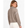 image:imageANRABESS Womens Quarter Zip Sweaters Fall Long Sleeve Shirts Collared Business Casual Tops Knit Pullover SweatshirtsTan