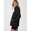 image:imageANRABESS Womens Quarter Zip Sweatshirt Oversized Hoodies  Soft Cozy Fleece Mock Neck Pullover with Side Pockets Drop Shoulder SlouchyY2K Color Block Casual LoungewearFall FashionBlack