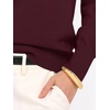 image:imageANRABESS Sweaters for Women Polo Collared Knit Long Sleeve Pullover  Soft Lightweight Cozy Feel V Neck Button Shirts Business Casual amp Office Clothes Fall Winter Dressy WearDark Red