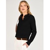 image:imageANRABESS Sweaters for Women Polo Collared Knit Long Sleeve Pullover  Soft Lightweight Cozy Feel V Neck Button Shirts Business Casual amp Office Clothes Fall Winter Dressy WearBlack