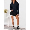 image:imageANRABESS Sweatshirt for Womens Waffle Knit Henley Pullover  Lightweight Soft Thermal Regular Fit Long Sleeve Half Button Topsfor Casual Daily amp Preppy Spring amp Fall WeatherNavy