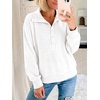 image:imageANRABESS Sweatshirt for Womens Waffle Knit Henley Pullover  Lightweight Soft Thermal Regular Fit Long Sleeve Half Button Topsfor Casual Daily amp Preppy Spring amp Fall WeatherWhite