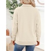 image:imageANRABESS Sweatshirt for Womens Waffle Knit Henley Pullover  Lightweight Soft Thermal Regular Fit Long Sleeve Half Button Topsfor Casual Daily amp Preppy Spring amp Fall WeatherBeige