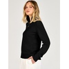 image:imageANRABESS Women Quarter Zip Long Sleeve Fall Pullover Sweater  Soft Knit Fabric Medium Stretch Business Casual Work Office Travel Vacation 2026 Trendy Fashion Winter Cozy OutfitsBlack