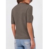 image:imageANRABESS Women Short Sleeve Crewneck Lightweight Summer Sweaters  Wool Blend Soft knit Tops Half Sleeve Shirts Work Business Casual Outfits Fall Spring PulloverDrak Taupe