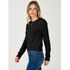 image:imageANRABESS Womens Cropped Lightweight Long Sleeve Sweater  CrewNeck Soft Ribbed Knit PulloverSlim Fit TopsBusiness Casual OutfitsWork Office AllDay WearFall Winter ClothesBlack