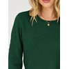 image:imageANRABESS Womens Cropped Lightweight Long Sleeve Sweater  CrewNeck Soft Ribbed Knit PulloverSlim Fit TopsBusiness Casual OutfitsWork Office AllDay WearFall Winter ClothesForest Green