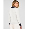 image:imageANRABESS Womens Long Sleeve Polo Lightweight Pullover Sweaters  Color Block 2 in 1 V Neck Soft Knit Button Cuffs Sweater Tops Business Casual Work Office Clothes Daily Wear Fall OutfitsWhite
