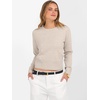 image:imageANRABESS Womens Long Sleeve Sweaters Cropped Crew Neck  Business Casual TopsLight Weight Comfy KnitPullover ShortSweaterBasic ClassicFall Fashion Winter Layer ClothesLight Almond