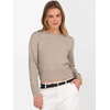 image:imageANRABESS Womens Long Sleeve Sweaters Cropped Crew Neck  Business Casual TopsLight Weight Comfy KnitPullover ShortSweaterBasic ClassicFall Fashion Winter Layer ClothesTan
