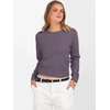 image:imageANRABESS Womens Long Sleeve Sweaters Cropped Crew Neck  Business Casual TopsLight Weight Comfy KnitPullover ShortSweaterBasic ClassicFall Fashion Winter Layer ClothesDeep Purple