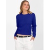 image:imageANRABESS Womens Long Sleeve Sweaters Cropped Crew Neck  Business Casual TopsLight Weight Comfy KnitPullover ShortSweaterBasic ClassicFall Fashion Winter Layer ClothesRoyal Blue