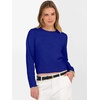 image:imageANRABESS Womens Long Sleeve Sweaters Cropped Crew Neck  Business Casual TopsLight Weight Comfy KnitPullover ShortSweaterBasic ClassicFall Fashion Winter Layer ClothesRoyal Blue