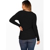 image:imageANRABESS Womens Long Sleeve Tunic Top 2026 Fall Sweaters Lightweight Ribbed Knit Buttons Shirts Casual Work OutfitsBlack