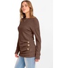 image:imageANRABESS Womens Long Sleeve Tunic Top 2026 Fall Sweaters Lightweight Ribbed Knit Buttons Shirts Casual Work OutfitsBrown