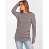 image:imageANRABESS Womens Long Sleeve Tunic Top 2026 Fall Sweaters Lightweight Ribbed Knit Buttons Shirts Casual Work OutfitsCool Ash Brown