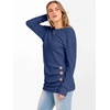 image:imageANRABESS Womens Long Sleeve Tunic Top 2026 Fall Sweaters Lightweight Ribbed Knit Buttons Shirts Casual Work OutfitsDark Blue