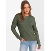 image:imageANRABESS Womens Long Sleeve Tunic Top 2026 Fall Sweaters Lightweight Ribbed Knit Buttons Shirts Casual Work OutfitsDeep Green