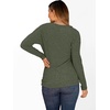 image:imageANRABESS Womens Long Sleeve Tunic Top 2026 Fall Sweaters Lightweight Ribbed Knit Buttons Shirts Casual Work OutfitsDeep Green
