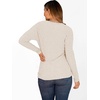 image:imageANRABESS Womens Long Sleeve Tunic Top 2026 Fall Sweaters Lightweight Ribbed Knit Buttons Shirts Casual Work OutfitsLight Khaki