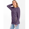 image:imageANRABESS Womens Long Sleeve Tunic Top 2026 Fall Sweaters Lightweight Ribbed Knit Buttons Shirts Casual Work OutfitsPurple