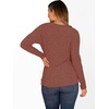 image:imageANRABESS Womens Long Sleeve Tunic Top 2026 Fall Sweaters Lightweight Ribbed Knit Buttons Shirts Casual Work OutfitsRust Orange