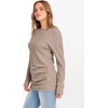 image:imageANRABESS Womens Long Sleeve Tunic Top 2026 Fall Sweaters Lightweight Ribbed Knit Buttons Shirts Casual Work OutfitsTan
