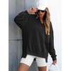 image:imageANRABESS Womens Long Sleeve VNeck Oversized Sweatshirts  Soft Lightweight Loose Fit Pullover Tops Casual School Workout Office Tunic Shirts Teen Girls Outfit Fall Winter ClothesBlack